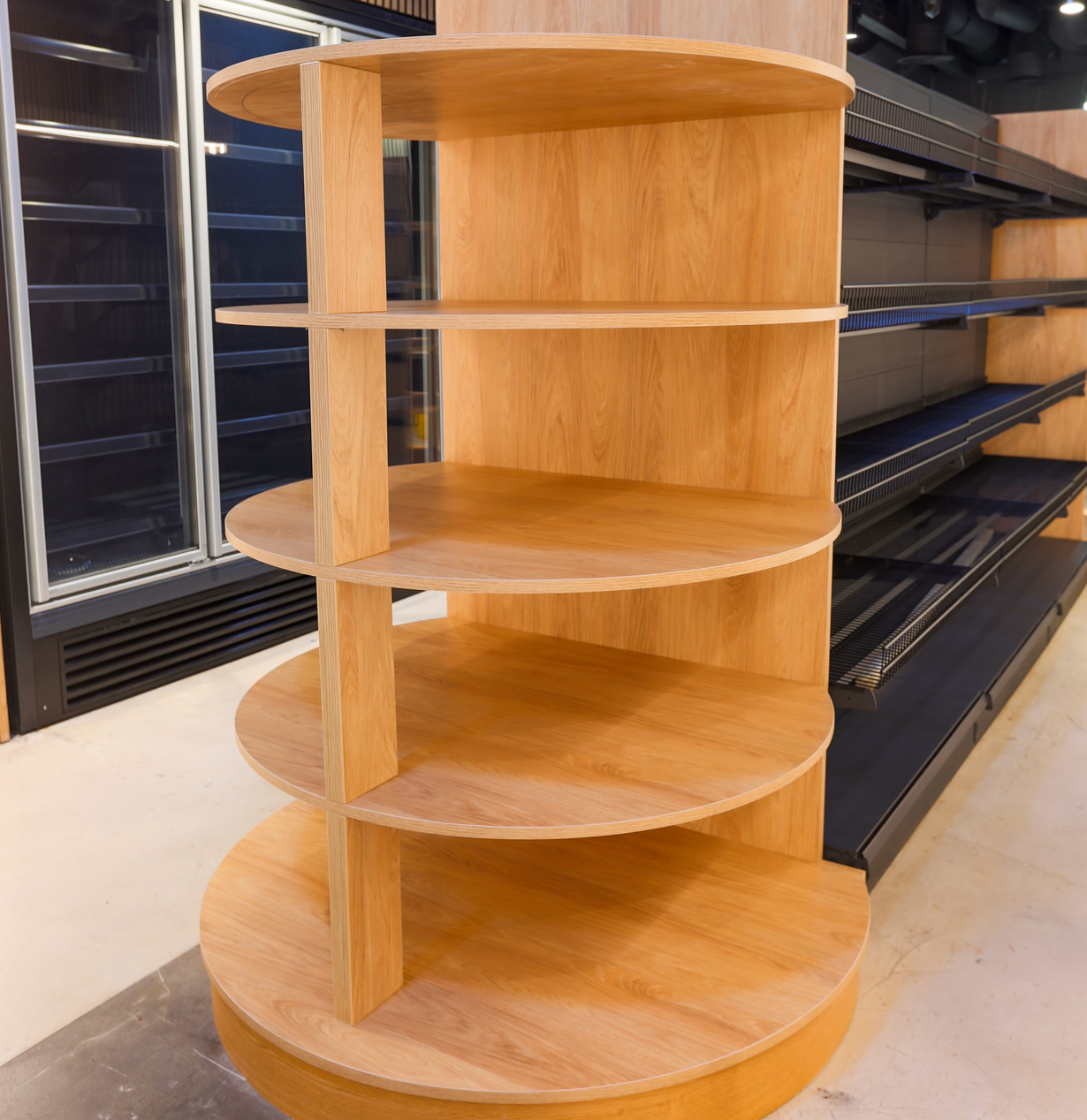 commercial shop shelving.