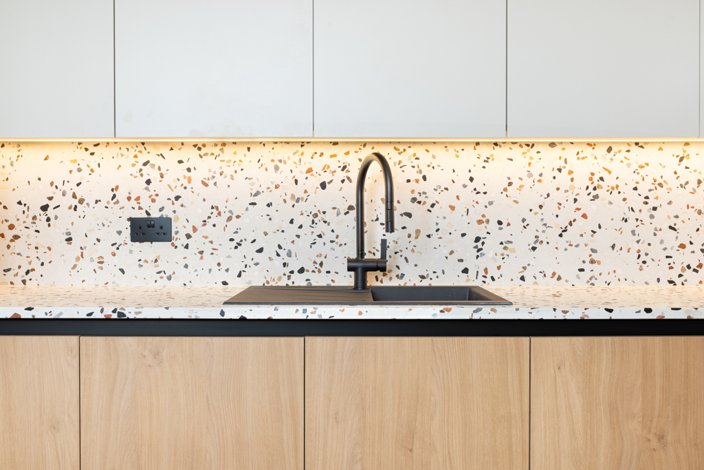 kitchen counter and sink